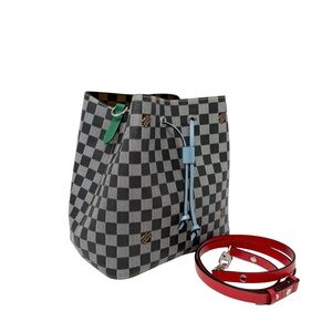 Louis Vuitton Damier Noir NeoNoe MM Tricolor Nicolas Ghesquiere Limited Edition